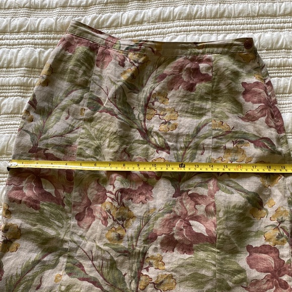 VINTAGE GAP custom tailored linen skirt - Picture 7 of 9